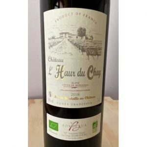 Château l'Haur du Chay 2019, Blaye Côtes de Bordeaux, vin rouge BIO